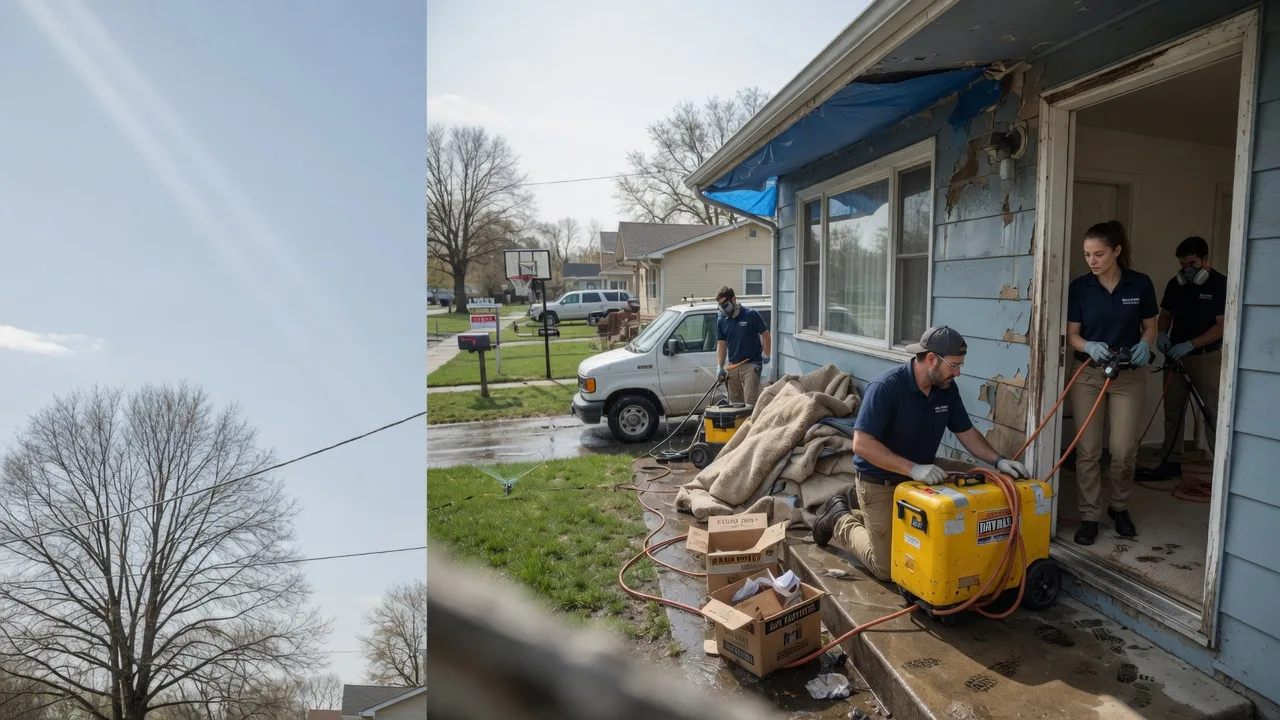 Basement Flood Cleanup in Del City, OK near me